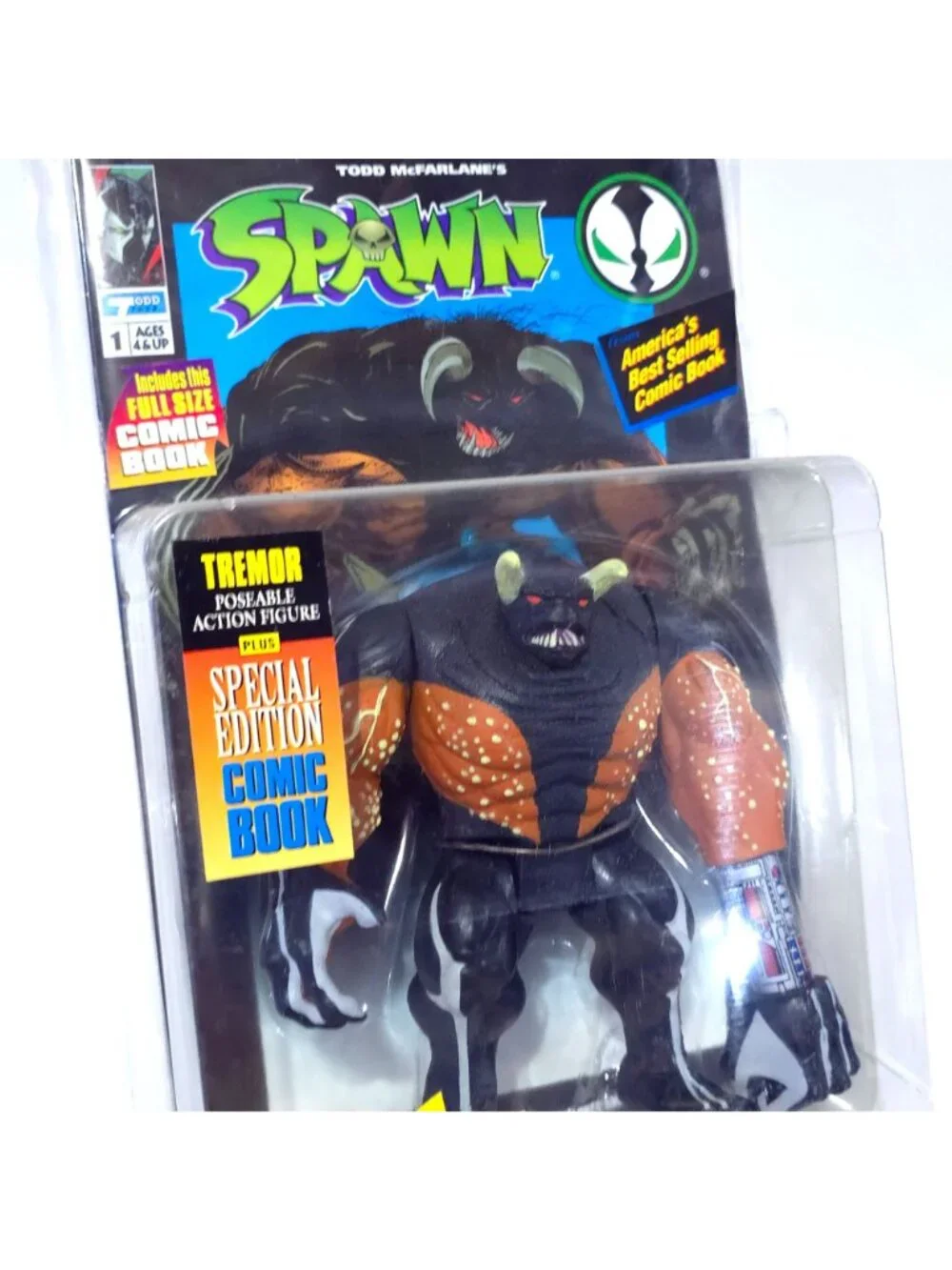 Vintage 1994 Todd McFarlane's Spawn Series 1 Tremor Action Figure NEW - Picture 4 of 12